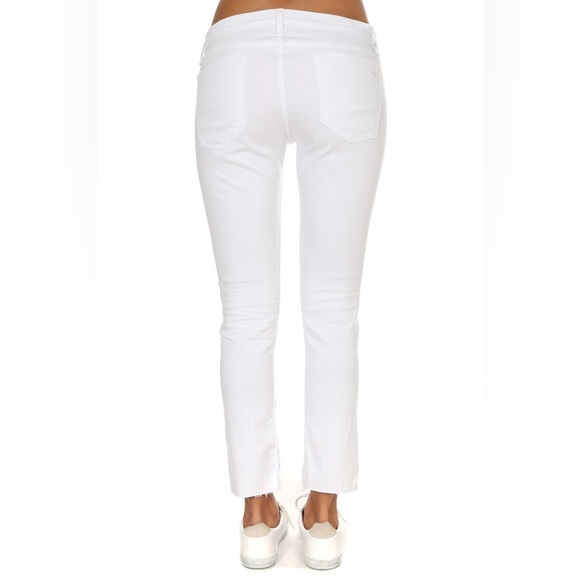 Rag & Bone Dre Capri jean distressed White Prospector 24 - Picture 5 of 12
